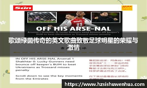 歌颂绿茵传奇的英文歌曲致敬足球明星的荣耀与激情